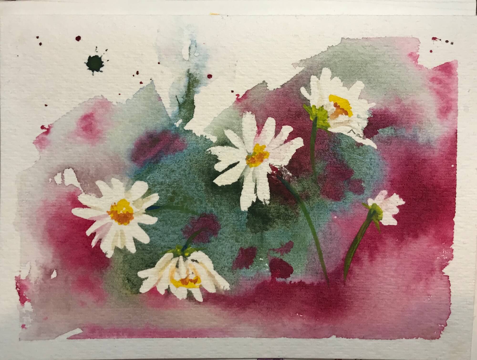 Learning how to keep whites white in watercolor — Anne-Marie Art